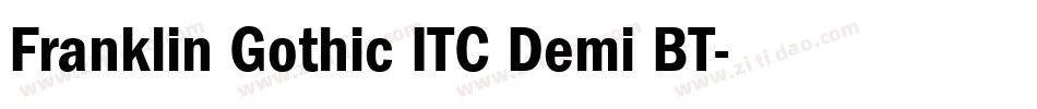 Franklin Gothic ITC Demi BT字体转换